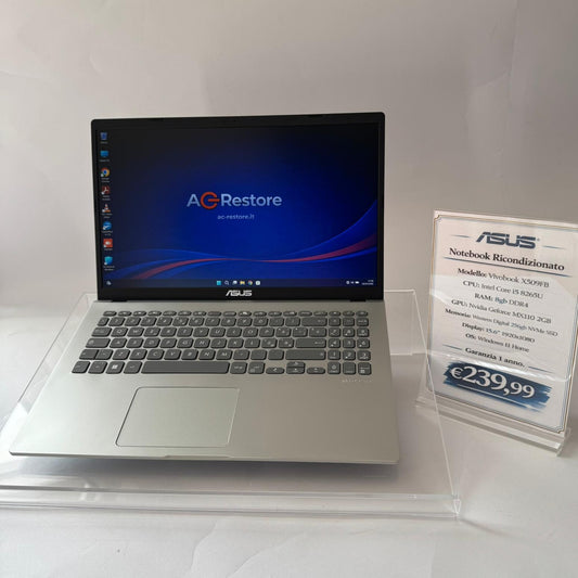 Notebook Asus Vivobook 15.6" | i5 8th | 8GB | SSD 256GB | Nvidia MX110 | W11 - Grado A