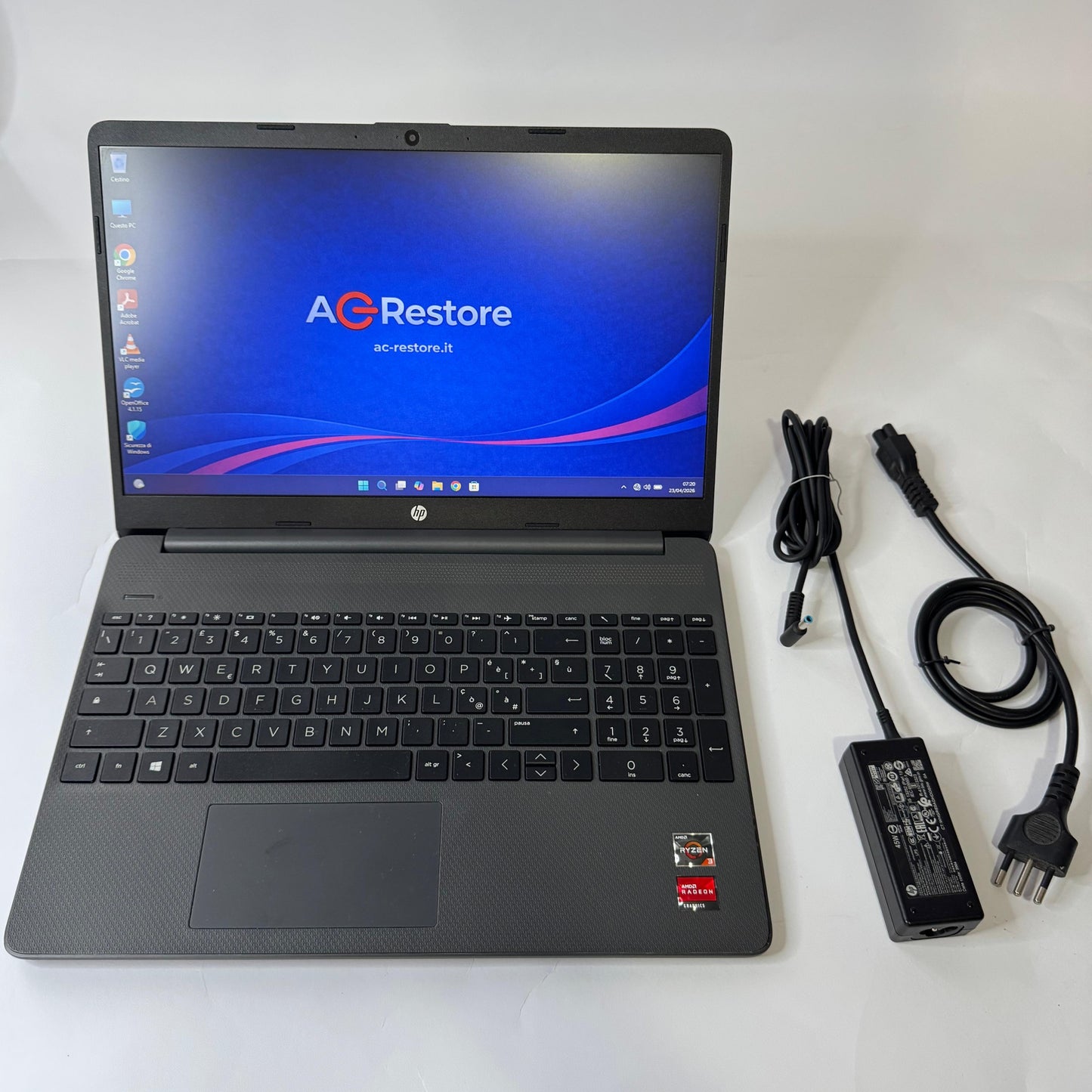 Notebook HP 15.6" | Ryzen 3 | 12GB | SSD 256GB | Vega 3 | W11 - Grado A