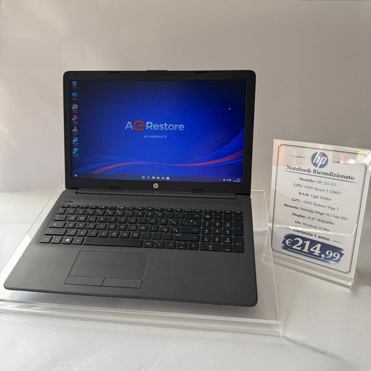Notebook HP 15.6" | Ryzen 3 | 12GB | SSD 256GB | Vega 3 | W11 - Grado A
