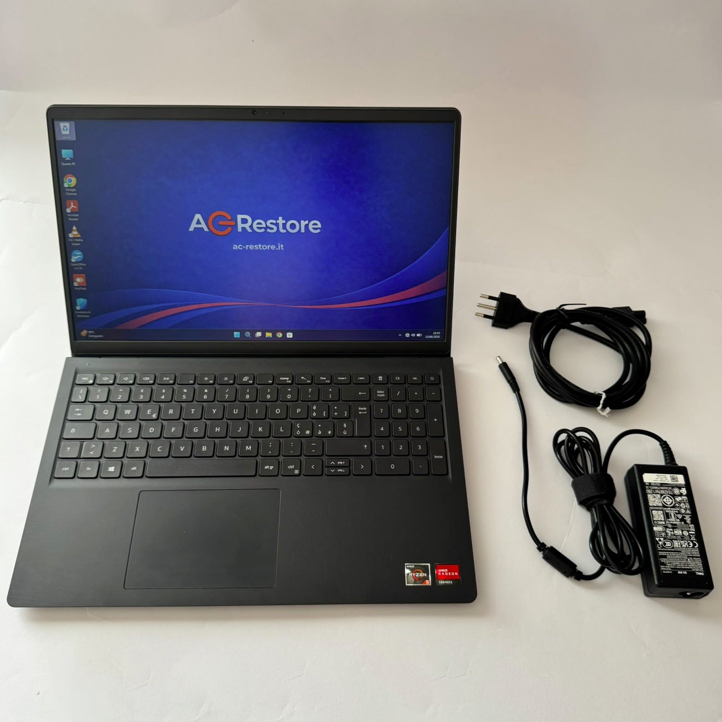 Notebook Dell 15.6" | Ryzen 5 | 16GB | NVMe 256GB | Vega 8 | W11 - Grado A