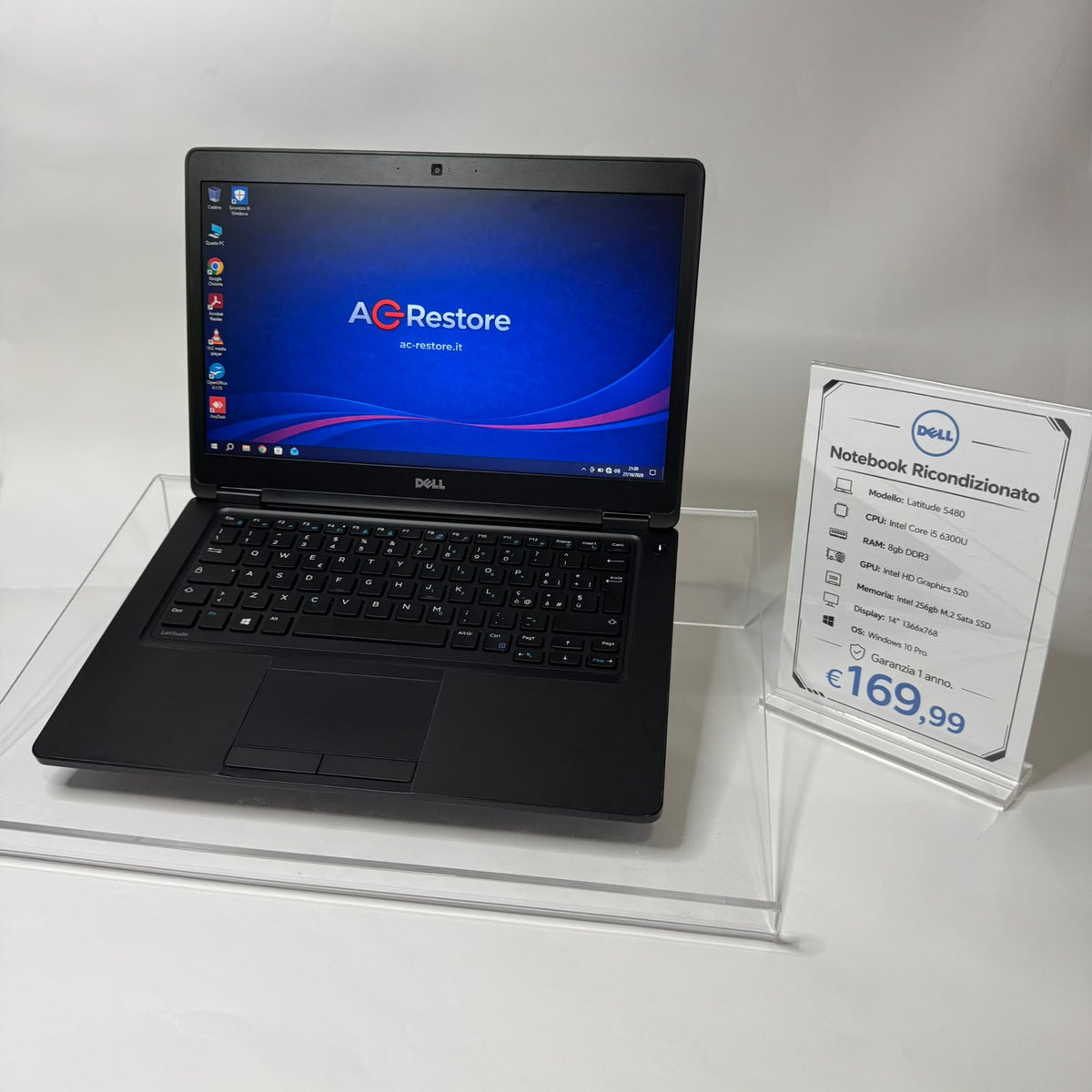 Notebook Dell Latitude 14" i5 6300U 8GB RAM 256GB SSD M.2 Windows 10